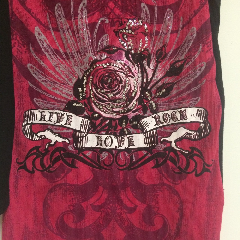 “Live, Love, Rock” tank top